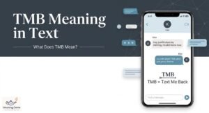 TMB meaning in text shown as Text Me Back in a smartphone conversation